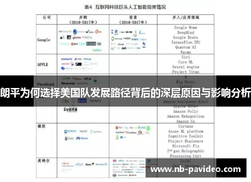 朗平为何选择美国队发展路径背后的深层原因与影响分析